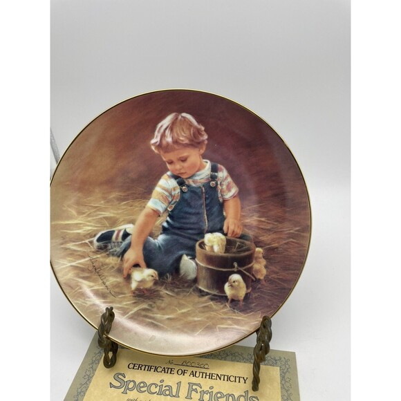 Vintage Special Friends Plate 8" Abbie Williams The Magic of Childhood 1984 - Picture 2 of 4